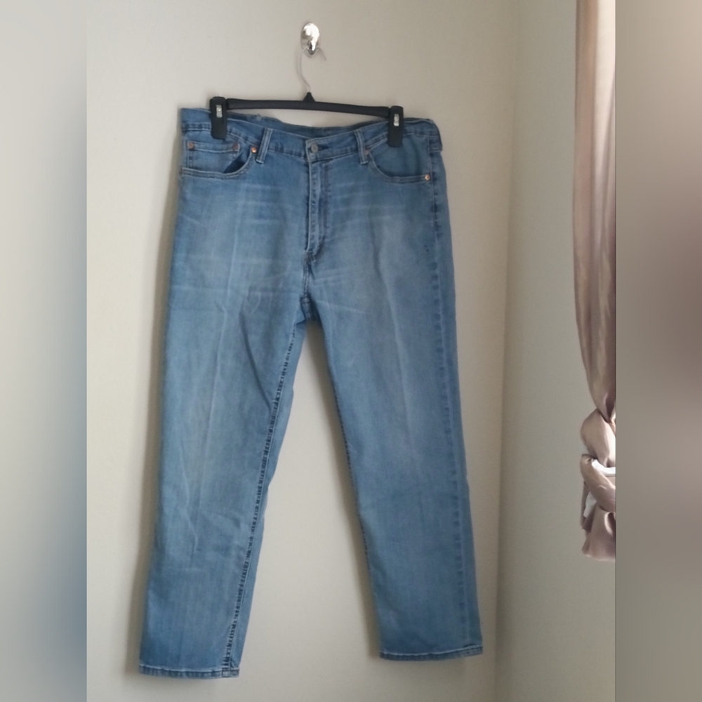 Levi's Jeans Men 38 X 30 Light Blue Denim Western Rodeo Straight Classic Casual